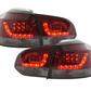 VW Golf Mk6 GTI LED Red Smoked Tail Lights V2 (2008-2014)