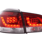 VW Golf Mk6 GTI LED Red Tail Lights V2 (2008-2014)