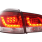 VW Golf Mk6 GTI LED Red Tail Lights V2 (2008-2014)