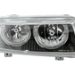 VW Passat B3 type 35i Black Angel Eyes Headlights (1993-1996)