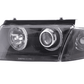 VW Passat B5 3B Black Angel Eyes Headlights (1997-2000)