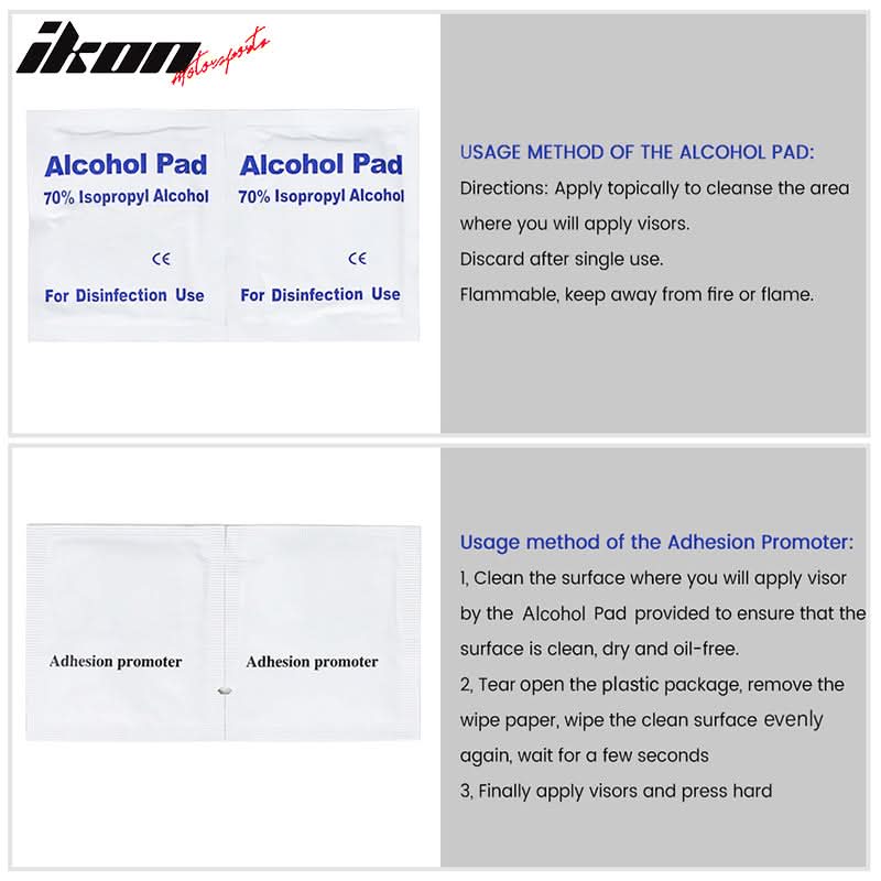 1997-2006 Jeep Wrangler TJ Window Visor Vent Rain Guards Sun Shade