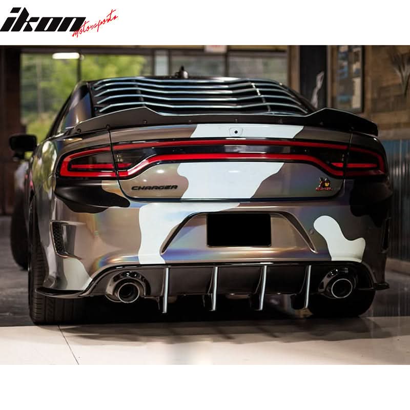 2011-2023 Dodge Charger Unpainted Rear Side Window Louver Air Vent ABS
