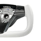 White Leather Yoke Steering Wheel for Tesla Model 3 / Y【Style 7】