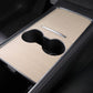 Wood Center Console Wrap for Model 3/Y | Open-Grain Match | Scratch Protection