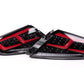 OLM Spec-AR LED Taillights (Clear Lens/Black Base/Red Bar) - 2022+ WRX