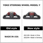 Yoke Style Steering Wheel for Model 3 / Y【Black & White Leather】