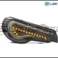 OLM VL Style Non-Sequential Smoked Lens Tail Lights (Black Gold Edition) - 2013+ FT86