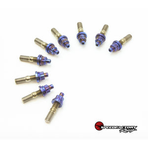 Speed factory k series exhaust manifold studs in raw finish