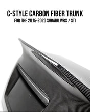 Load image into Gallery viewer, Seibon C-STYLE CARBON FIBER TRUNK LID FOR 2015-2020 SUBARU WRX / STI