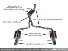 Load image into Gallery viewer, AWE Tuning Audi B8 A5 2.0T Touring Edition Exhaust - Dual Outlet Diamond Black Tips