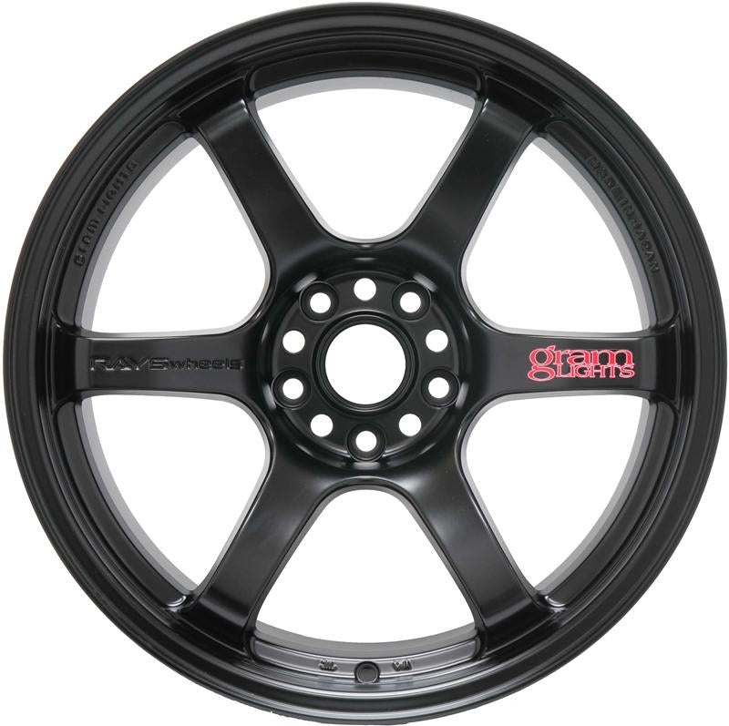 Gram Lights 57DR 18X9.5 +12 5-114.3 SEMI GLOSS BLACK (Evo)