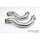 Load image into Gallery viewer, VRSF 3&quot; Cast Stainless Steel Catless Downpipes V2 N54 07-10 BMW 335i / 08-10 BMW 135i